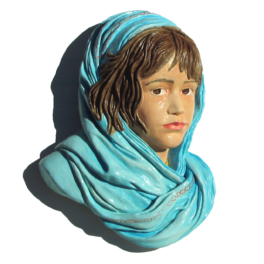 Afghan Girl with Scarf